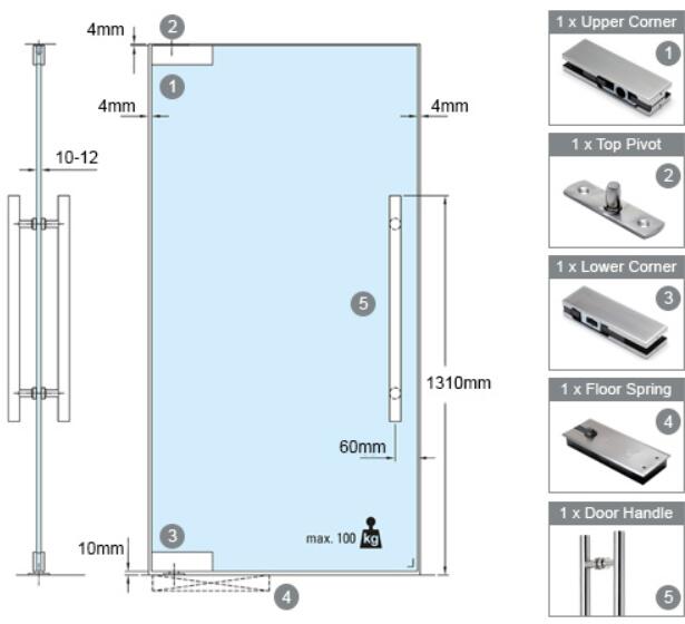 casement glass door