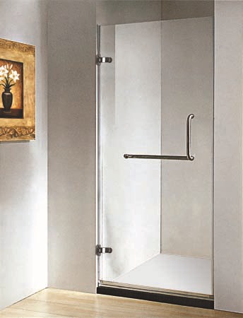 glass shower door with tempered glass 
