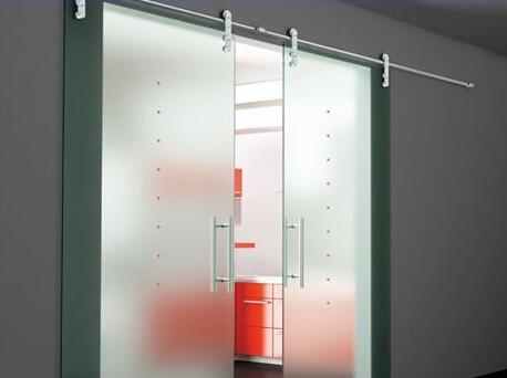 office sliding frameless glass door